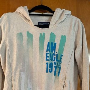 American eagle sweatshirt with short sleeves
